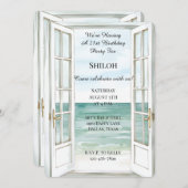 Ocean View Doors Geburtstag Einladung (Vorne/Hinten)