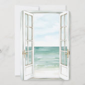 Ocean View Doors Geburtstag Einladung (Rückseite)