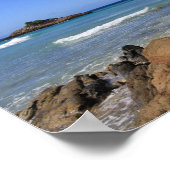 Ocean View in Antigua Canvas Print Poster (Ecke)