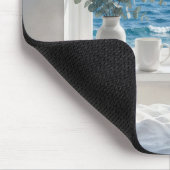 Ocean View in Bedroom Window Mousepad (Ecke)