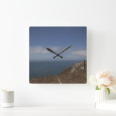 Ocean View Quadratische Wanduhr (Zuhause)