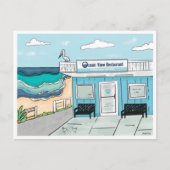 Ocean View Restaurant Kure Beach North Carolina Postkarte (Vorderseite)