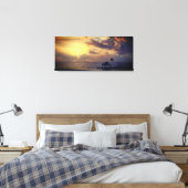 Ocean View Sunrise Leinwanddruck (Insitu (Schlafzimmer))