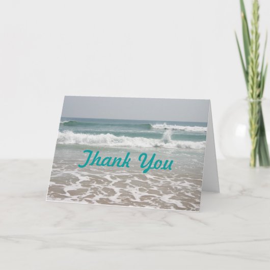 Ocean View Thank You Card Dankeskarte (Vorderseite)