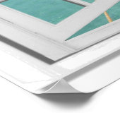 Ocean View Trompe l'oeil Fake Window Poster (Ecke)