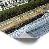 Ocean View with Home Poster (Ecke)