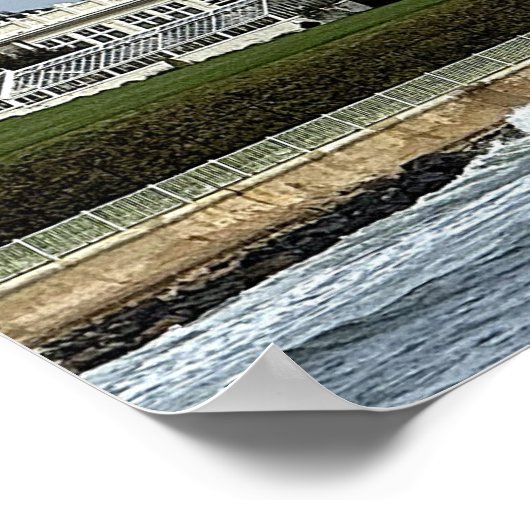 Ocean View with Home Poster (Ecke)