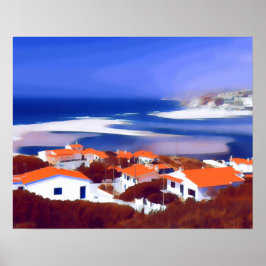Ocean Views - Obidos Lagoon, Portugal Poster