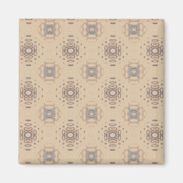 Ocean Villa Beach Print Beige Magnet