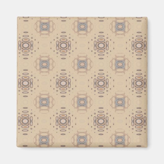 Ocean Villa Beach Print Beige Magnet (Vorne)