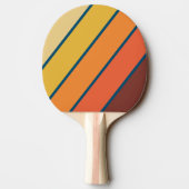 Ocean Vintage Vibe Bold Striped Tischtennis Schläger (Rückseite)