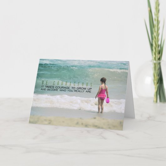 OCEAN WADING Grußkarte Dankeskarte (Vorderseite)