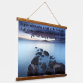 Ocean Walkway aus Steinen Wandteppich Mit Holzrahmen (Gewinkelt)