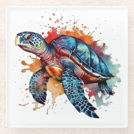 Ocean Wanderer Glasuntersetzer (Vorderseite)