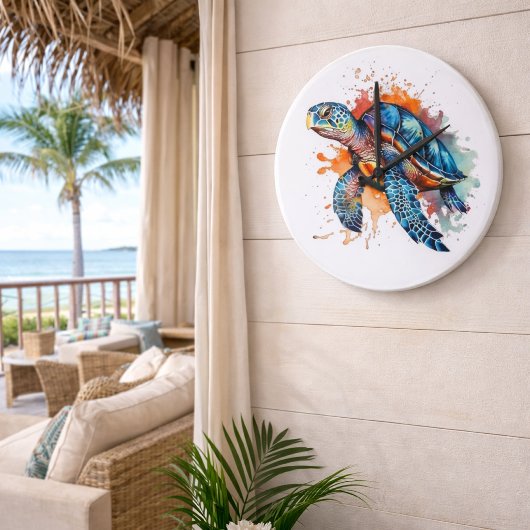 Ocean Wanderer Große Wanduhr