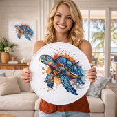 Ocean Wanderer Große Wanduhr