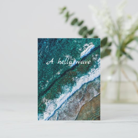 Ocean Water Beach Waves Postkarte (Stehend Vorderseite)