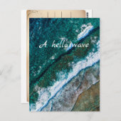 Ocean Water Beach Waves Postkarte (Vorne/Hinten)