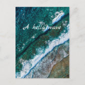 Ocean Water Beach Waves Postkarte (Vorderseite)