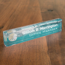 Ocean Water Personal Title Desktop Namensplakette