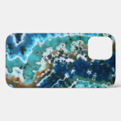 Ocean Water Reflection Lines Tie Dyes Case-Mate iPhone Hülle (Rückseite (Horizontal))