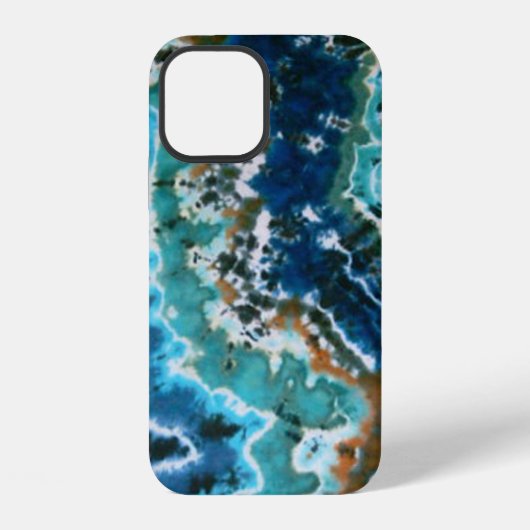 Ocean Water Reflection Lines Tie Dyes iPhone Hülle (Rückseite)