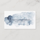 Ocean Watercolor Abstrakt Beruflich Visitenkarte (Vorderseite)