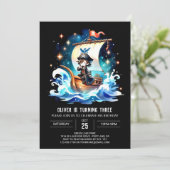 Ocean Watercolor Pirate Einladung (Stehend Vorderseite)