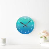 Ocean Watercolor Wall Clock Runde Wanduhr (Zuhause)
