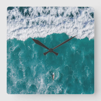 Ocean Wave Acrylic Wall Clock Quadratische Wanduhr