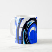 Ocean Wave Art Kaffeetasse (Vorderseite Links)