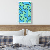Ocean wave art leinwanddruck (Insitu (Schlafzimmer))