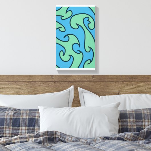 Ocean wave art leinwanddruck (Insitu (Schlafzimmer))