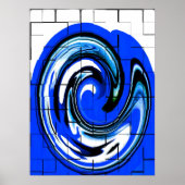 Ocean Wave Art Poster (Vorne)