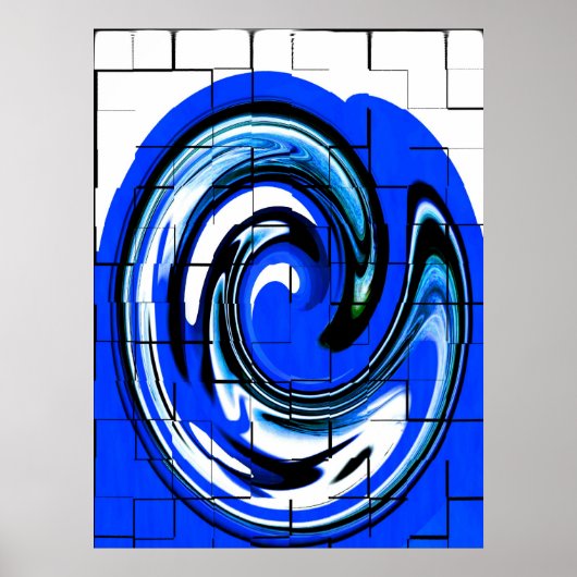 Ocean Wave Art Poster (Vorne)