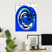 Ocean Wave Art Poster (Heimbüro)