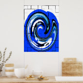 Ocean Wave Art Poster (Küche)