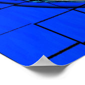 Ocean Wave Art Poster (Ecke)