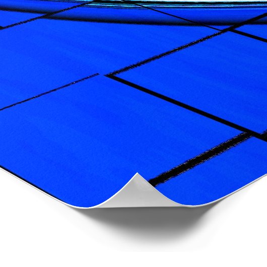 Ocean Wave Art Poster (Ecke)