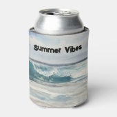 Ocean Wave Beach Art Sommermäuler können kühlen Dosenkühler (Kanne Vorderseite)