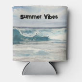 Ocean Wave Beach Art Sommermäuler können kühlen Dosenkühler (Vorderseite)