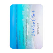 Ocean Wave Beach Blue Scene Moderne Magnet (Vertikal)
