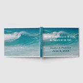 Ocean Wave Beach Hochzeit Gästebuch (Voll)