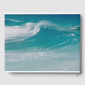 Ocean Wave Beach Hochzeit Gästebuch (Rückseite)
