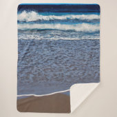 Ocean Wave Beach Shoreline Sherpadecke (Vorderseite)