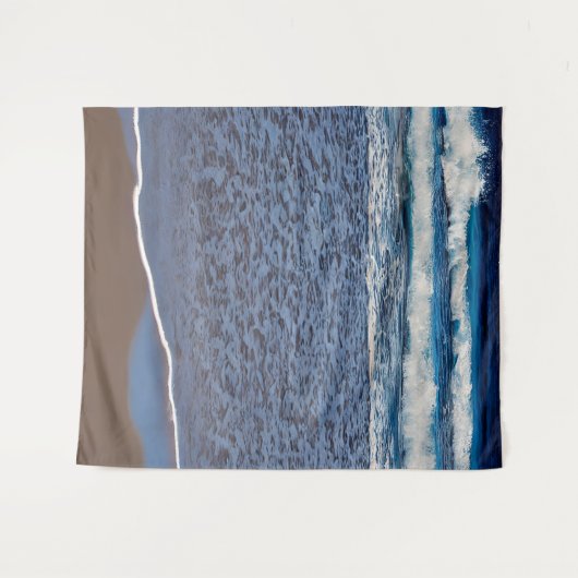 Ocean Wave Beach Shoreline Wandteppich (Vorderseite (Horizontal))