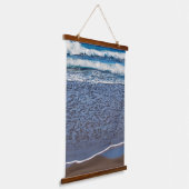 Ocean Wave Beach Shoreline Wandteppich Mit Holzrahmen (Gewinkelt)