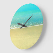 Ocean Wave Beach Wall Clock Große Wanduhr (Winkel)