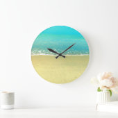 Ocean Wave Beach Wall Clock Große Wanduhr (Zuhause)