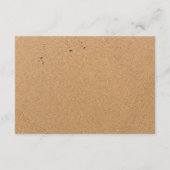 Ocean Wave, Beach Wedding Detail Begleitkarte (Rückseite)